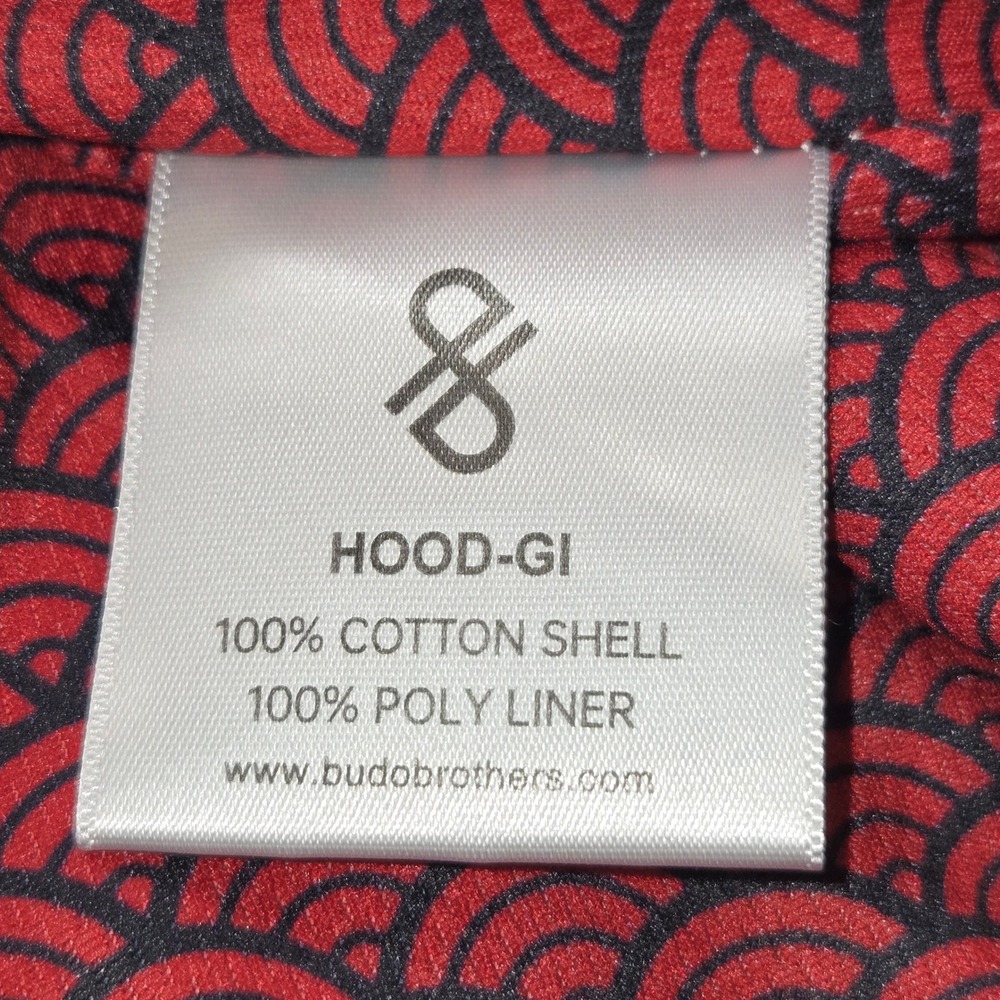 Budo Brothers Hood-Gi Black Red Hooded Jacket Men Martial Arts MMA HeavyweightXL - Picture 14 of 15